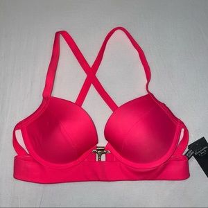 Abercrombie & Fitch Perfect Push-up Bikini Top - Hot Pink - Size 34C